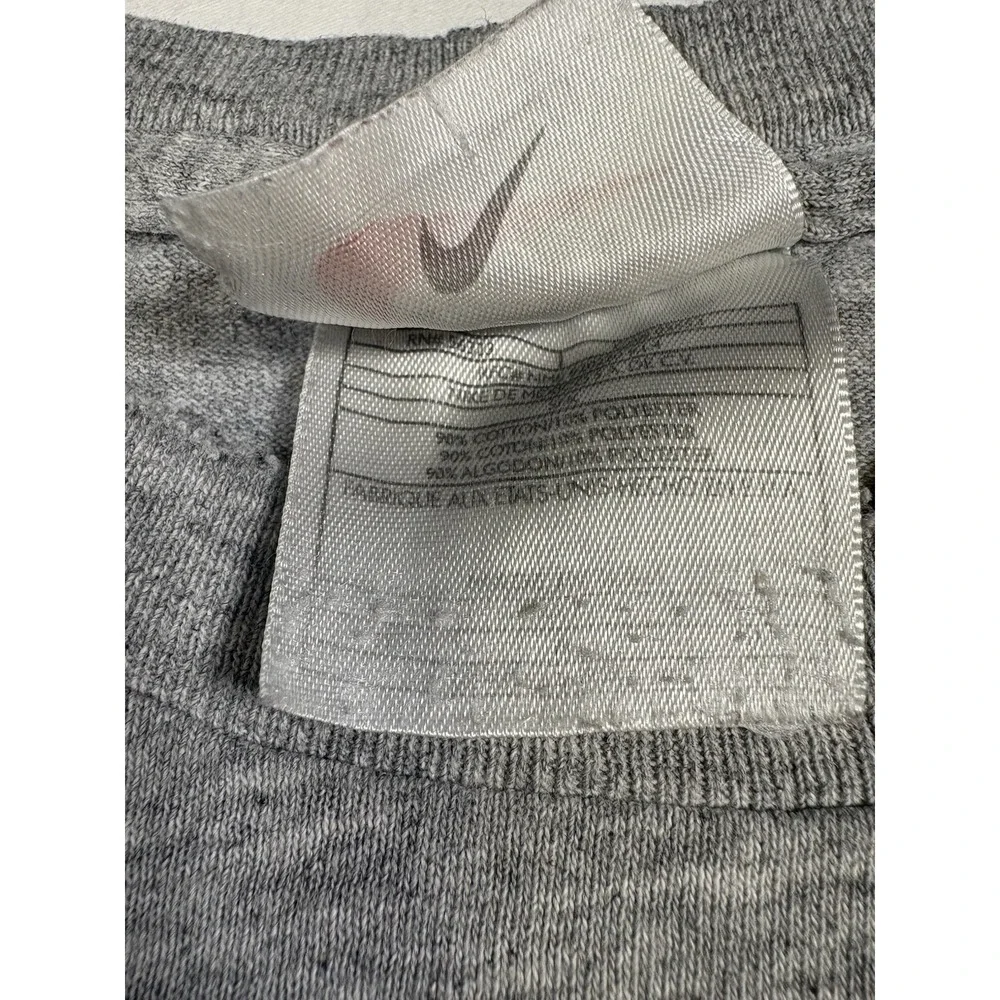 Vintage 90s Nike Red Tag Mini Swoosh T-Shirt Gray Made In USA Men's Medium M